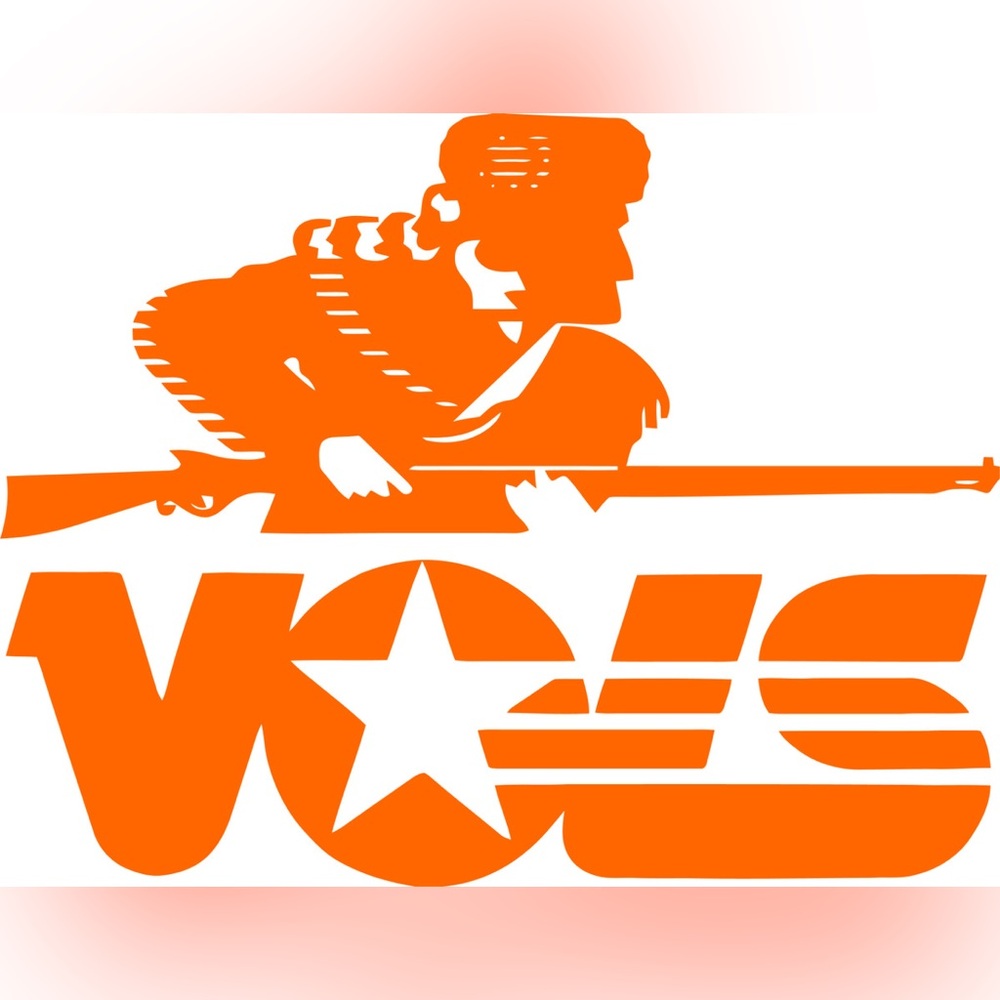 Vinyl Decal for Window - Tennessee Volunteers, 8”